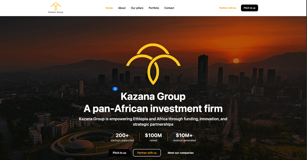 KAZANA Group screenshot
